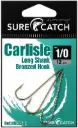 SureCatch Carlisle Long Shank Bronze Hooks | Size 1/0 | 12 Pack