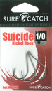 SureCatch Suicide Nickel Hooks | Size 1/0 | 12 Pack