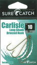 SureCatch Carlisle Long Shank Bronze Hooks | Size 10 | 15 Pack