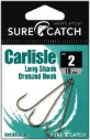 SureCatch Carlisle Long Shank Bronze Hooks | Size 2 | 15 Pack