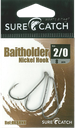 SureCatch Baitholder Nickel Hooks | Size 2/0 | 8 Pack