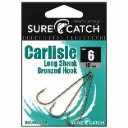 SureCatch Carlisle Long Shank Bronze Hooks | Size 6 | 15 Pack