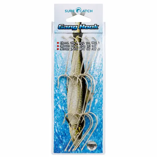 [8887113433923] SureCatch Gang Hooks | Size 5/0 | 5 Pack