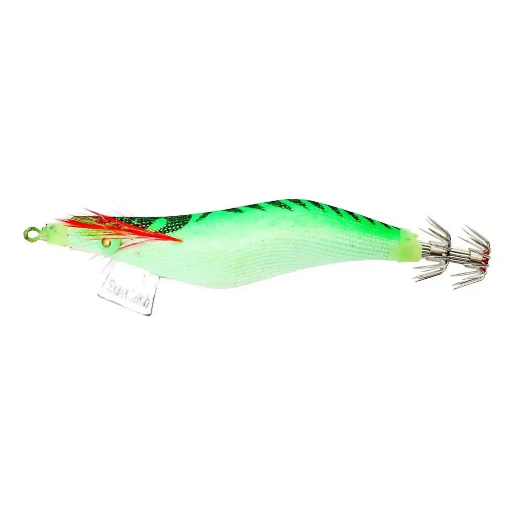 SureCatch Squid Jig Lure Green | Size 3.0