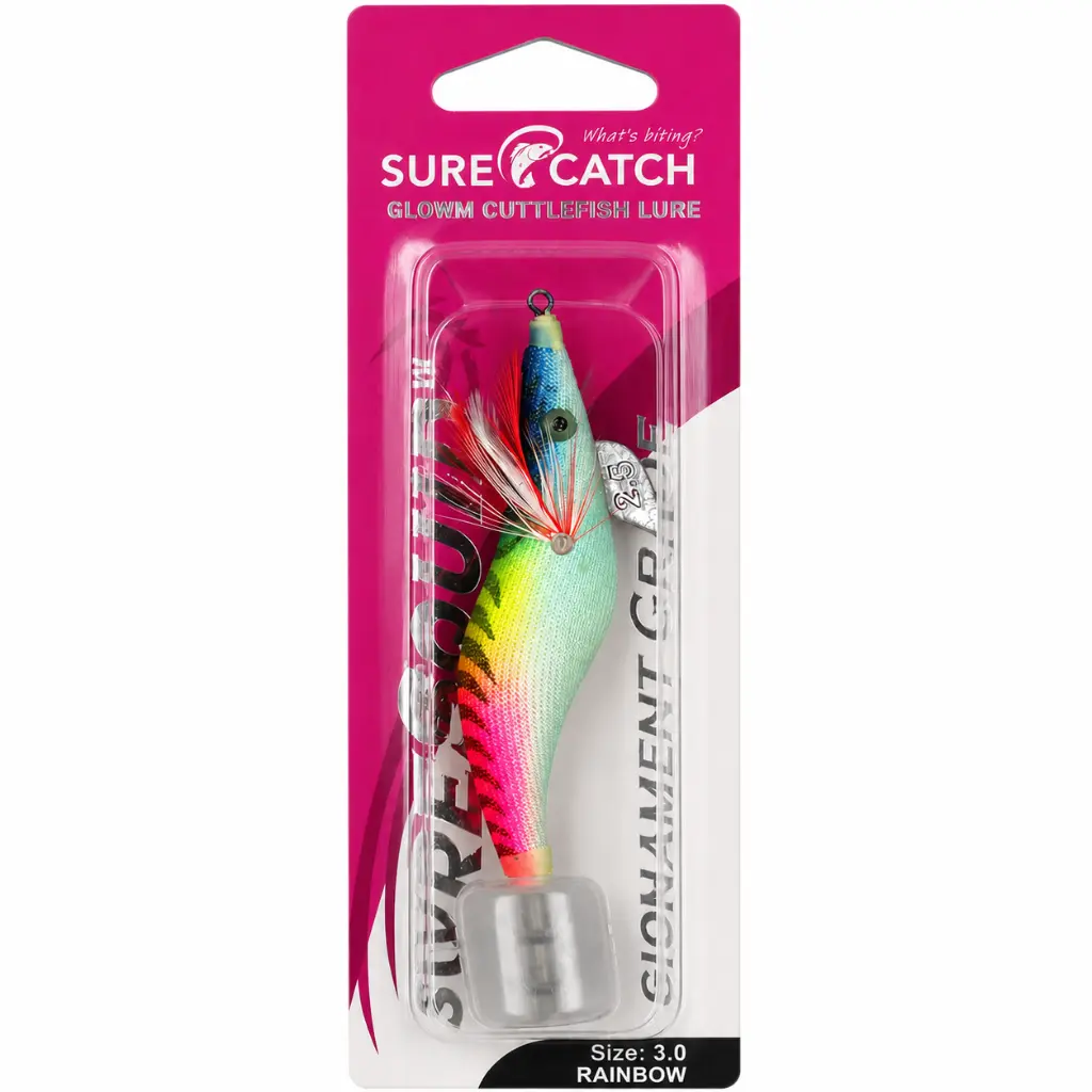 SureCatch Squid Jig Lure Rainbow | Size 3.0