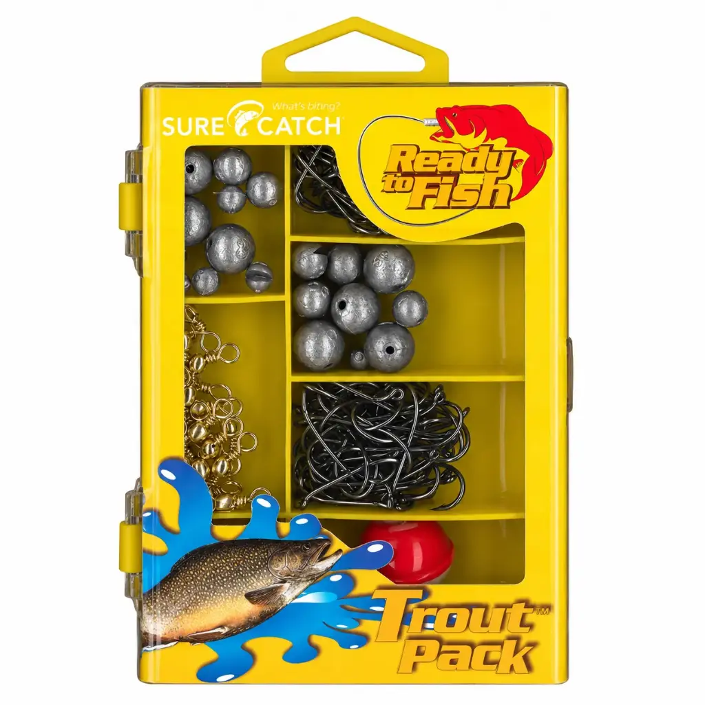 SureCatch Trout Fishing Tackle Box | 143 Pieces