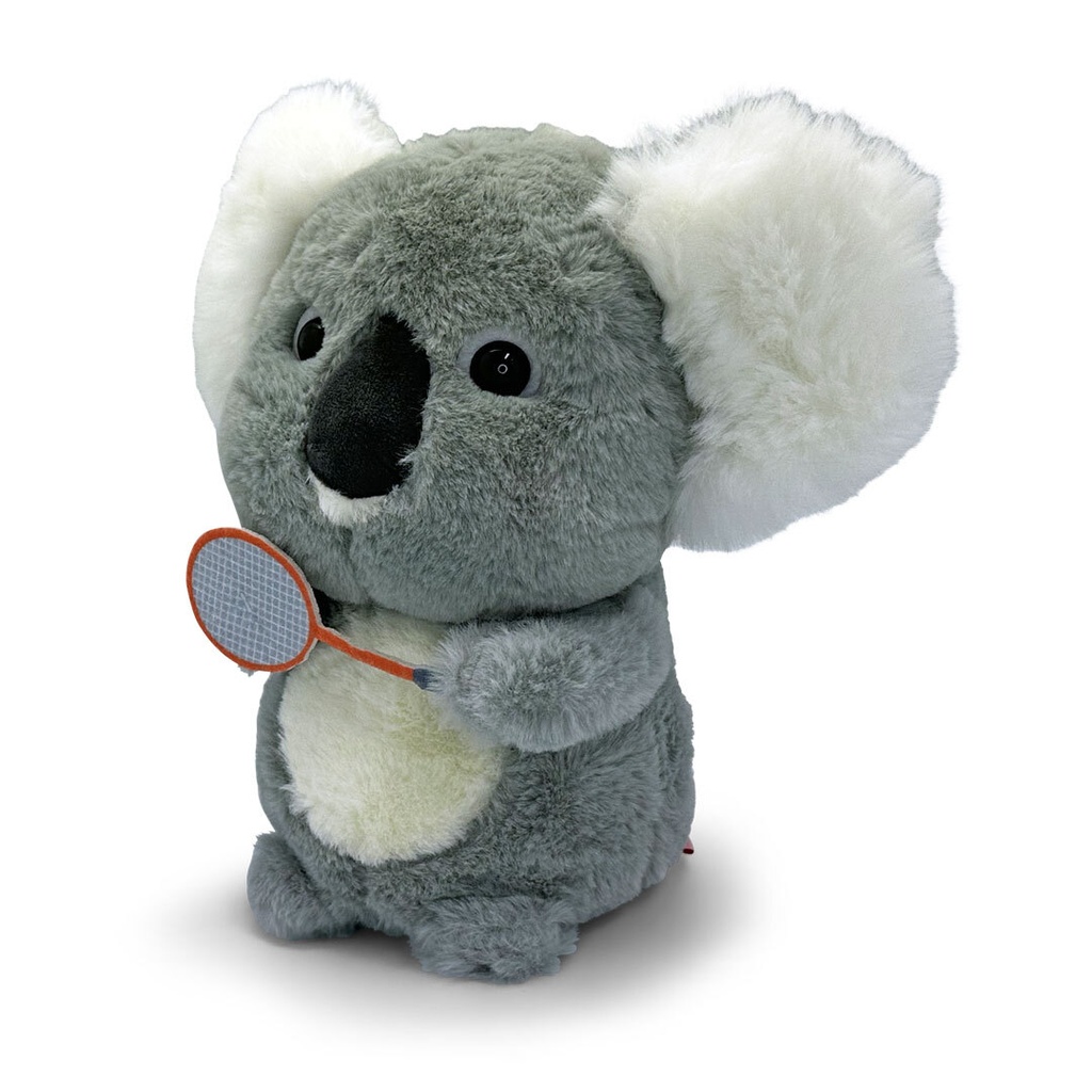 Mini Mates Tennis Koala Large Plush | Grey | 22cm