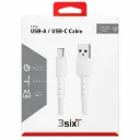 3SIXT Tough USB-A to USB-C (V2.0) Cable | White | 1.2m