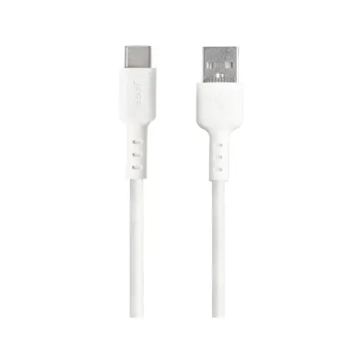 [9318018149286] 3SIXT Tough USB-A to USB-C (V2.0) Cable | White | 1.2m