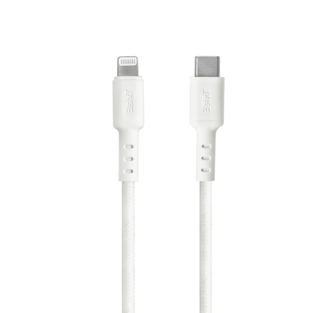 3SIXT Tough USB-C to Lightning Cable | White | 1.2m