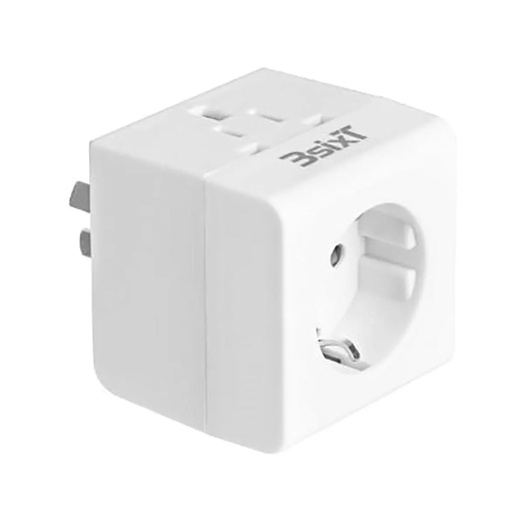 3SIXT Travel Adaptor USA/EU/UK to AUS/NZ | White