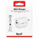 3SIXT Wall Charger GaN USB-C + USB-A | White | 35W
