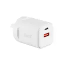 3SIXT Wall Charger GaN USB-C + USB-A | White | 35W