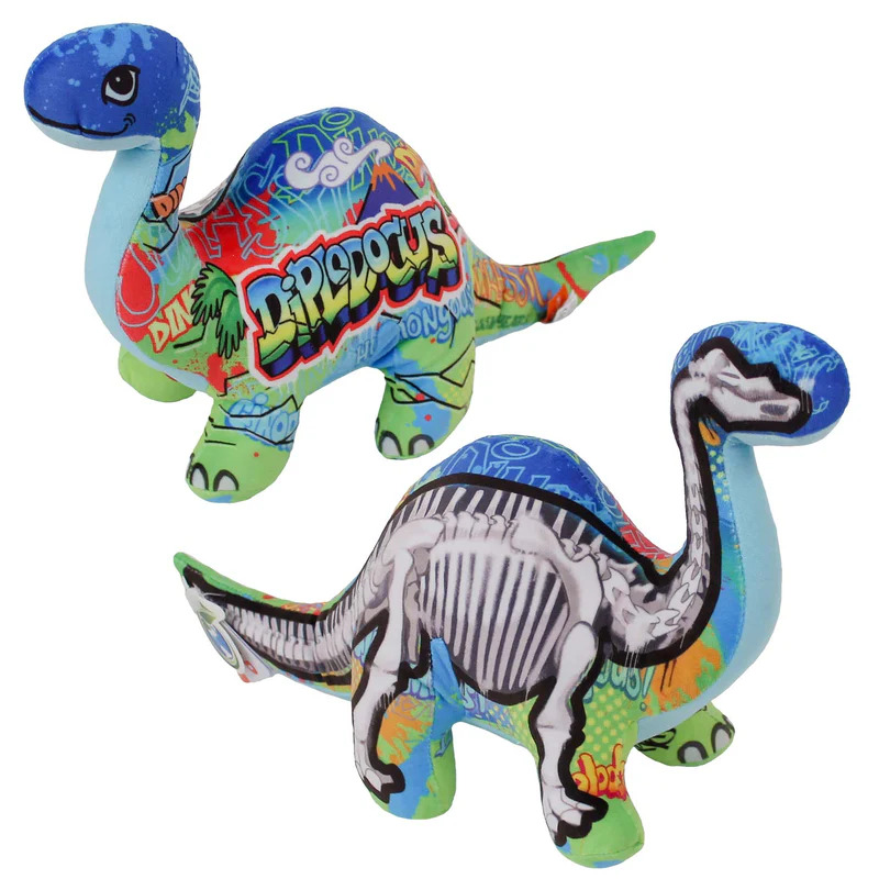 Wild Republic Graffiti Dino Diplodocus Large Plush