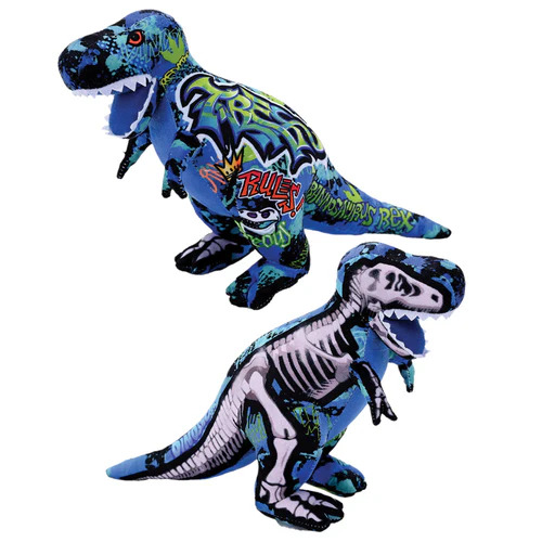 Wild Republic Graffiti Dino T-Rex Large Plush