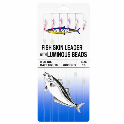 [9312528025450] Wilson Hook Bait Rig | Size 10 | 6 Pack