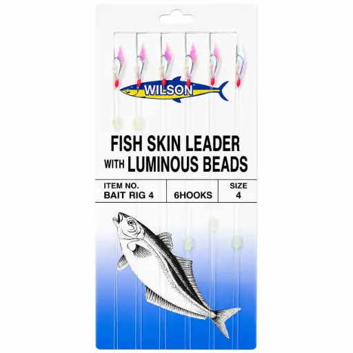 [9312528072522] Wilson Hook Bait Rig | Size 4 | 6 Pack