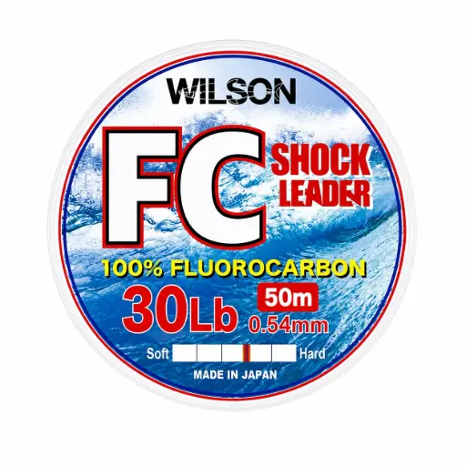 [9312528657705] Wilson Fluorocarbon Fishing Leader | 50m | 30lb