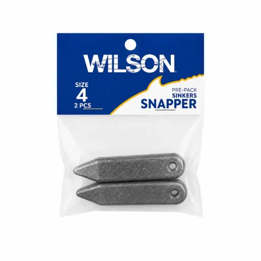[9312528694939] Wilson Pre Pack Snapper Sinker | Size 4 | 2 Pack