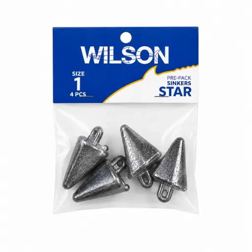 [9312528694960] Wilson Pre Pack Star Sinker | Size 1 | 4 Pack