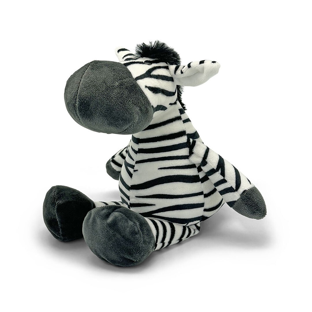 Mini Mates Zebra Large Plush | Black/White | 27cm