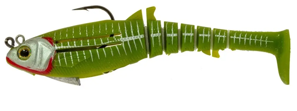Zerek Jighead Rigged Flat Shad X Lure | 130mm 28g | Bait Fish