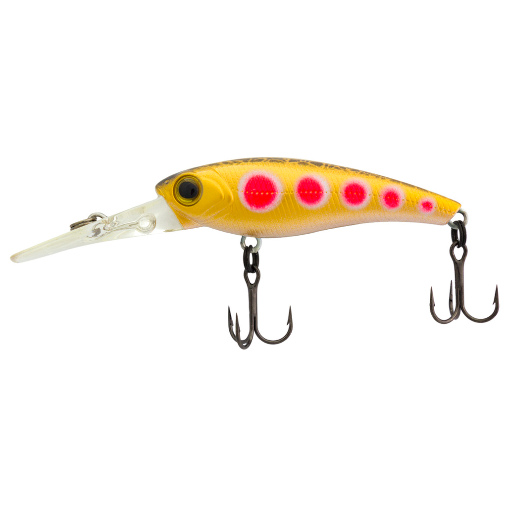 Zerek Tango Shad Floating 1.6m Diver Lure | 50mm | Gold Spotted Dog