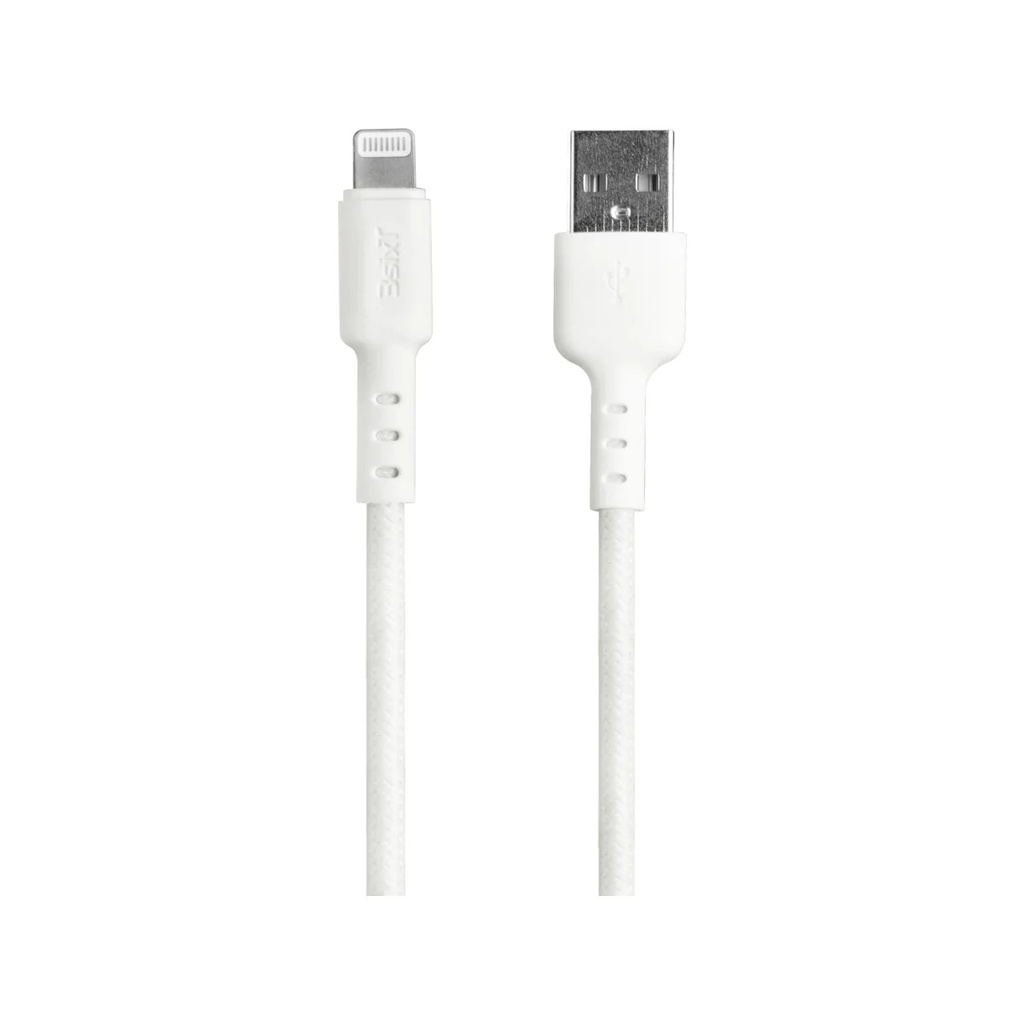 3SIXT Tough USB-A to Lightning Cable | White | 1.2m