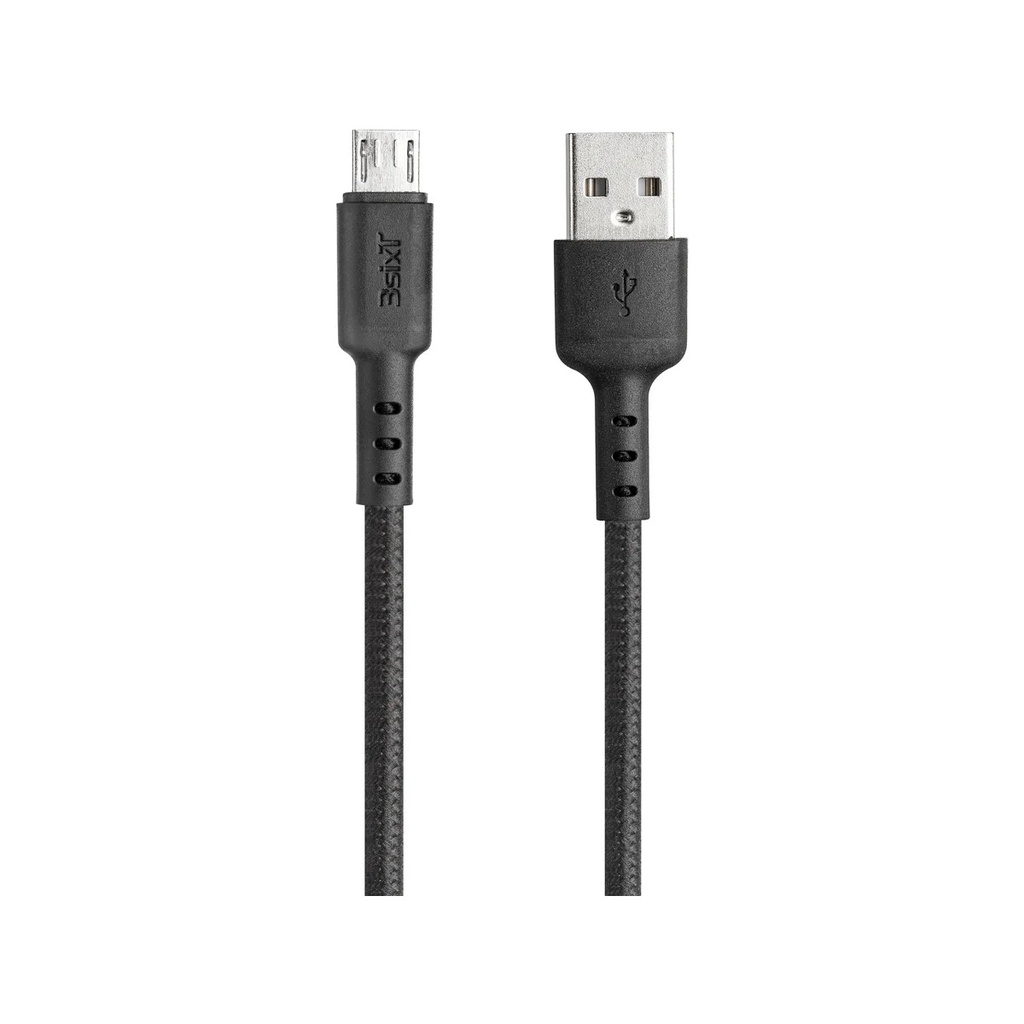 3SIXT Tough USB-A to Micro USB Cable | Black | 1.2m