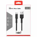 3SIXT Tough USB-A to Micro USB Cable | Black | 1.2m