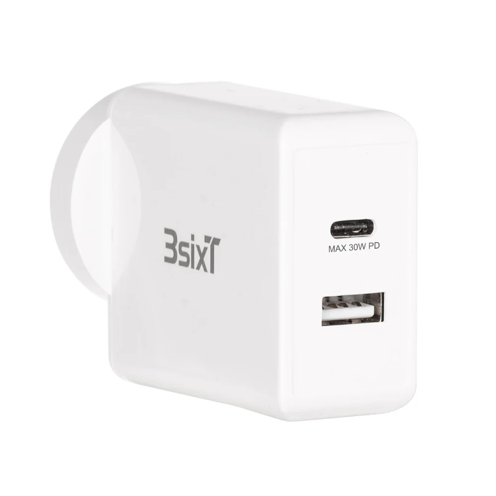 3SIXT Wall Charger USB-C PD | White | 30 W 2.4A