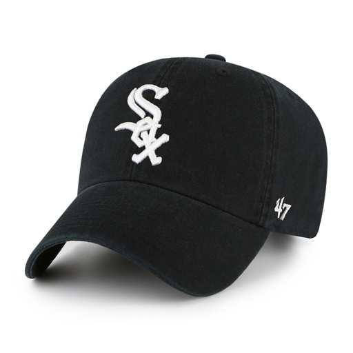 [53838503052] 47 Brand Chicago White Sox NHL Clean Up Black OSFM B-RGW06GWS-HM
