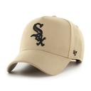 47 Brand Chicago White Sox NHL MVP DT Snapback Khaki OSFM B-MPDTP06WBP-KHA