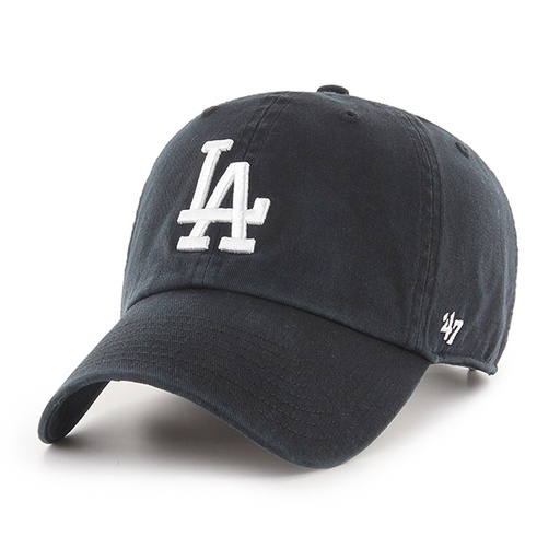 [194165059871] 47 Brand Los Angeles Dodgers Clean Up Cloth Strap Black/White OSFM