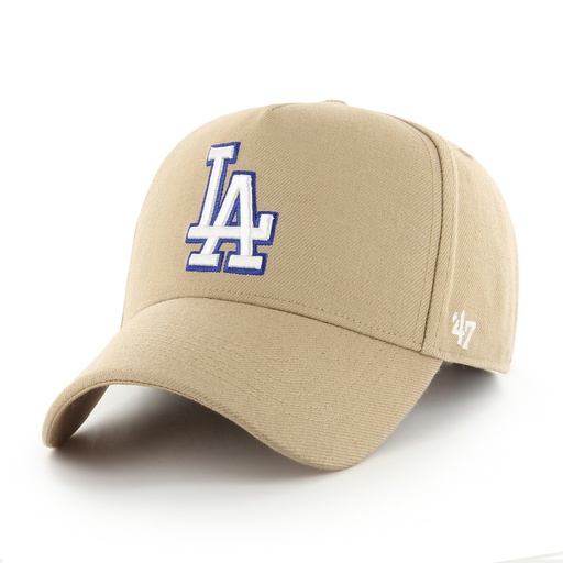 [194602741390] 47 Brand Los Angeles Dodgers MVP DT Snapback MLB Khaki/Royal OSFM B-REPDT12WBP-KH