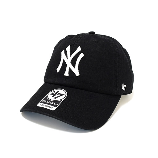 [195000856549] 47 Brand New York Yankees MLB Ballpark 47 Clean Up Core Black/White OSFM B-BLPRK17GWS-BKE