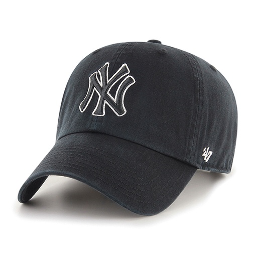 [194165133939] 47 Brand New York Yankees MLB Clean Up Black/White OSFM B-NLRGW17GWS-BKA