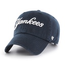 47 Brand New York Yankees MLB Clean Up Script Navy OSFM B-RGWSC17GWS-NYD