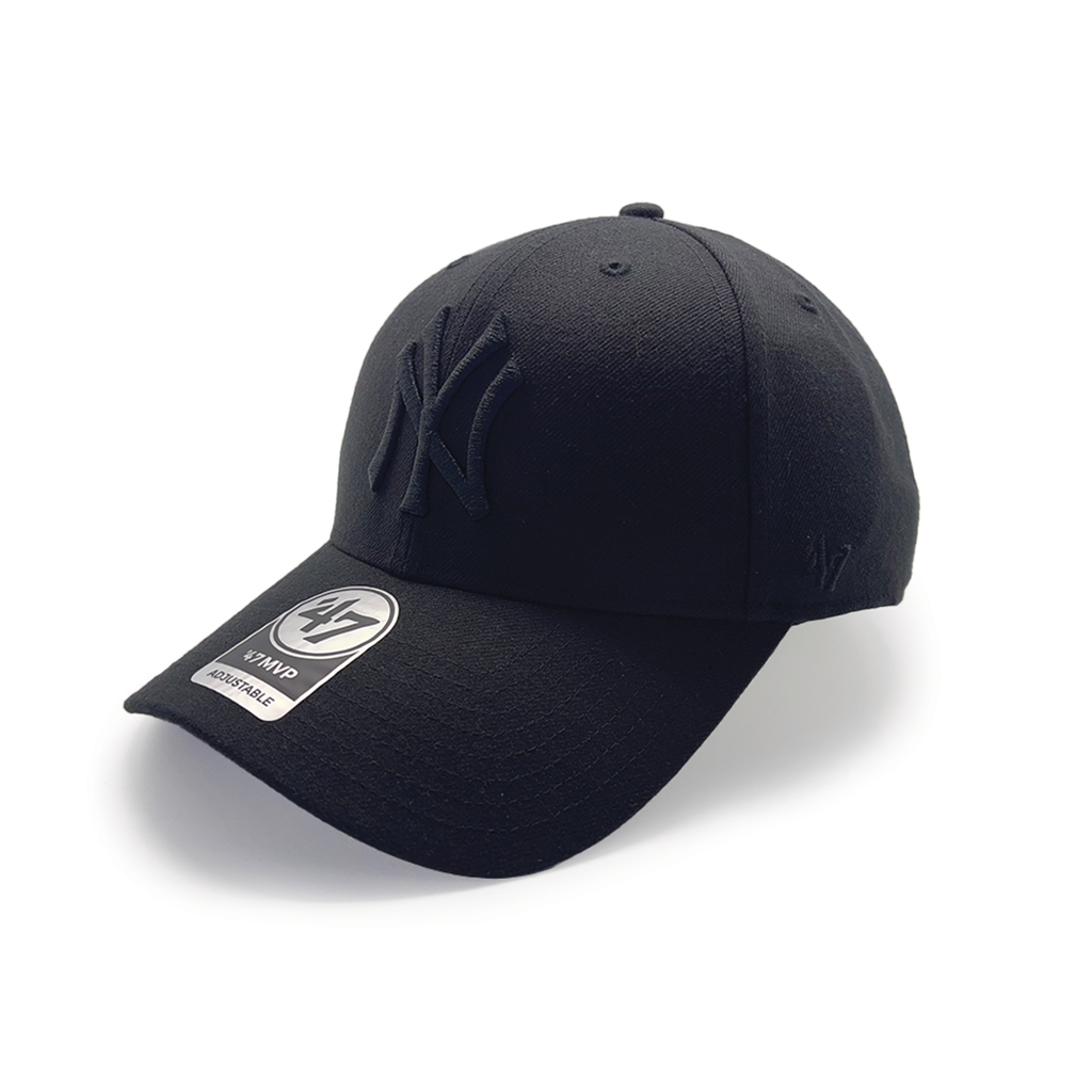47 Brand New York Yankees Mvp Snapback Black/Black 