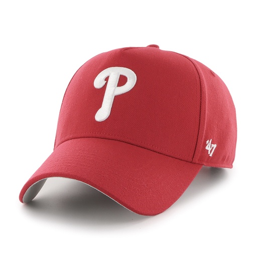 [195000669149] 47 Brand Philadelphia Phillies MLB MVP DT Snapback Red OSFM B-MPDTP19WBP-RD