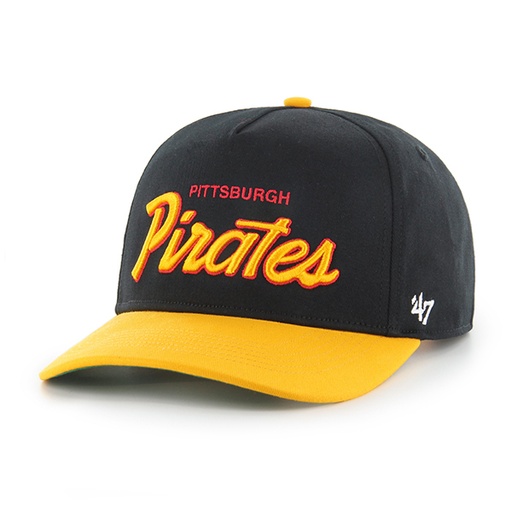 [196895461511] 47 Brand Pittsburgh Pirates Cooperstown Black Crosstown Basic Two Tone 47 HITCH