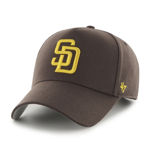 [195000669163] 47 Brand San Diego Padres MLB MVP DT Snapback Brown OSFM B-MPDTP21WBP-BWA