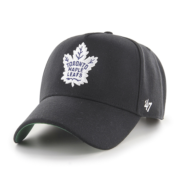 47 Brand Toronto Maple Leafs NHL MVP DT Snapback Black OSFM H-REPDT18WBP-BK
