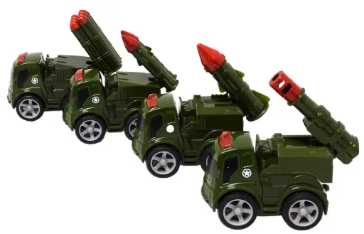[9337217007289] Diecast Military Vehicle | 4 Pack