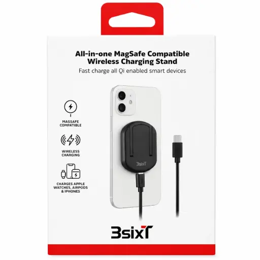 [9318018154631] 3SIXT All-In-1 Magsafe Wirless Charging Puck | Black