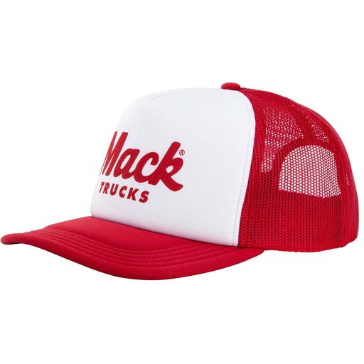 [9358517017723] American Needle Mack Trucks Big Red Roscoe Foamy Trucker White / Red OSFA AMAC761-WRED-OSFA