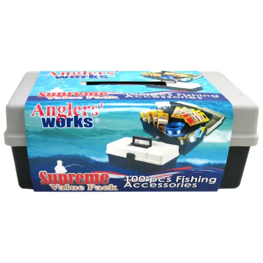 [8887113058201] SureCatch Anglers Works 110 Tackle Kit | 100 Pieces