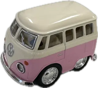 [DC-KT2002DY_pink] Diecast Little VW Combi Van Pastel | 2" (Pink)