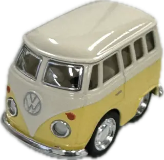 [DC-KT2002DY_yellow] Diecast Little VW Combi Van Pastel | 2" (Yellow)