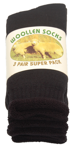 [9340457025005] Wool Socks | 3 Pack (11-14)